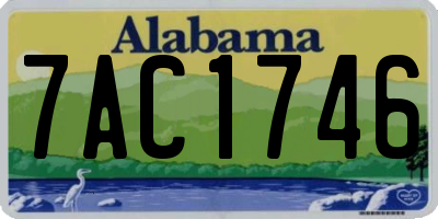 AL license plate 7AC1746