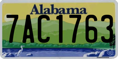 AL license plate 7AC1763
