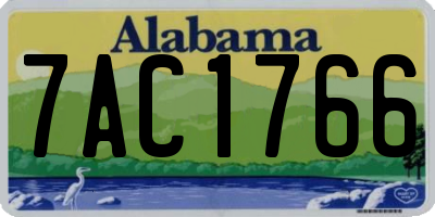 AL license plate 7AC1766