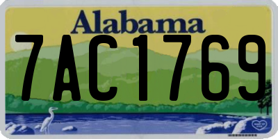 AL license plate 7AC1769