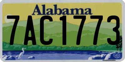 AL license plate 7AC1773