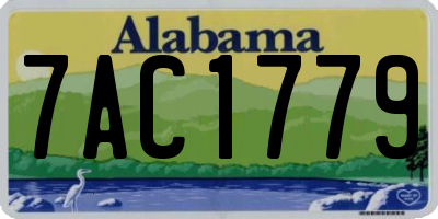 AL license plate 7AC1779