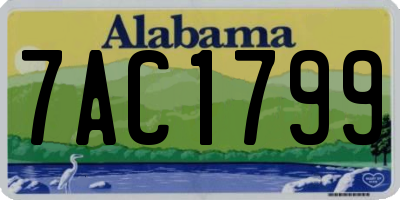 AL license plate 7AC1799