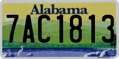 AL license plate 7AC1813