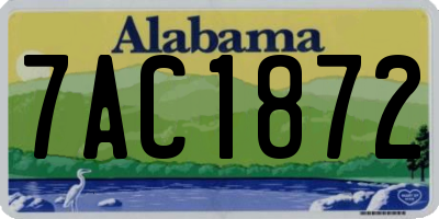 AL license plate 7AC1872