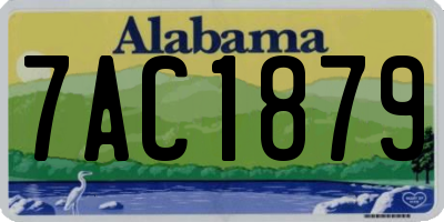 AL license plate 7AC1879