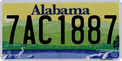 AL license plate 7AC1887