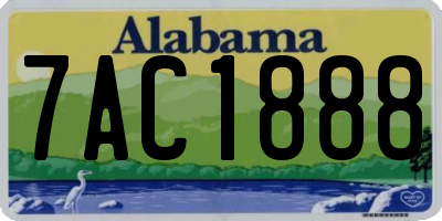 AL license plate 7AC1888