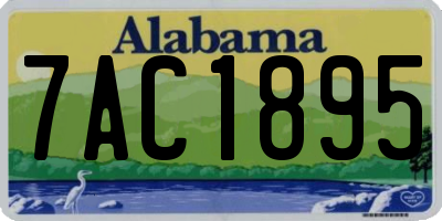 AL license plate 7AC1895