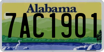 AL license plate 7AC1901