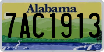 AL license plate 7AC1913