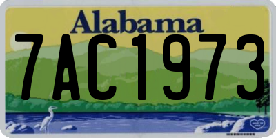 AL license plate 7AC1973