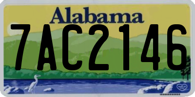AL license plate 7AC2146