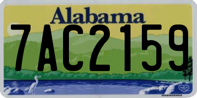 AL license plate 7AC2159