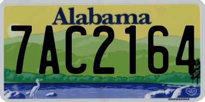 AL license plate 7AC2164