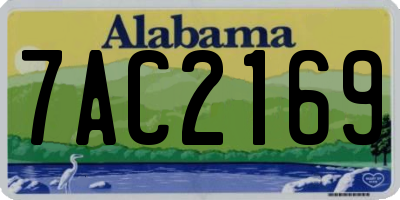 AL license plate 7AC2169