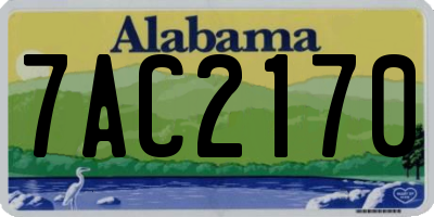 AL license plate 7AC2170
