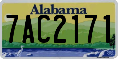 AL license plate 7AC2171