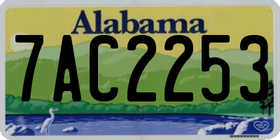 AL license plate 7AC2253