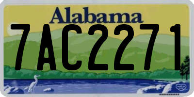 AL license plate 7AC2271