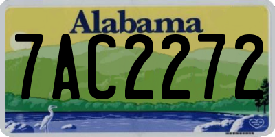 AL license plate 7AC2272