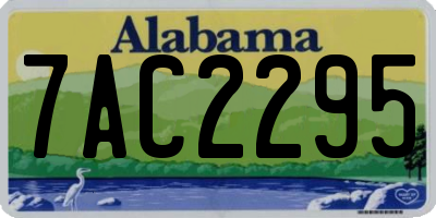 AL license plate 7AC2295