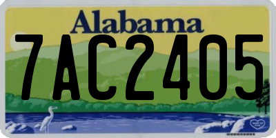 AL license plate 7AC2405