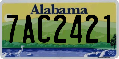 AL license plate 7AC2421