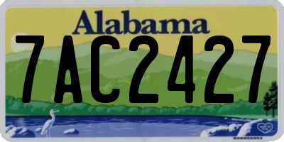 AL license plate 7AC2427