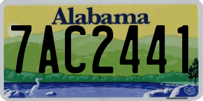AL license plate 7AC2441