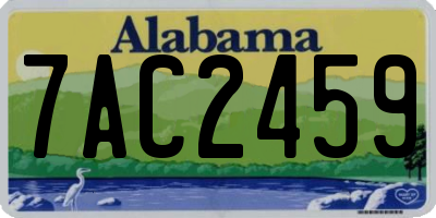 AL license plate 7AC2459