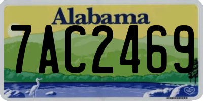 AL license plate 7AC2469