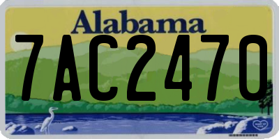 AL license plate 7AC2470