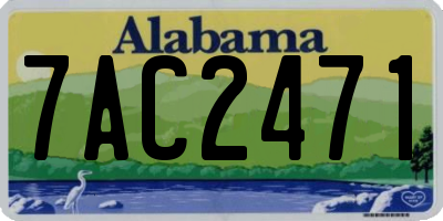 AL license plate 7AC2471