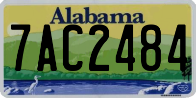 AL license plate 7AC2484