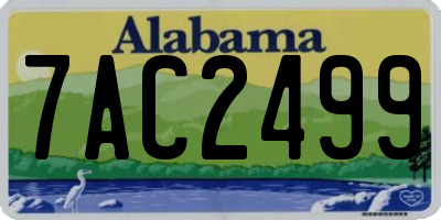 AL license plate 7AC2499