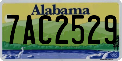 AL license plate 7AC2529