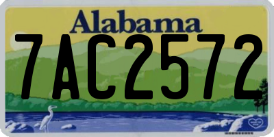 AL license plate 7AC2572