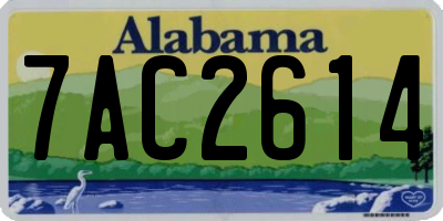 AL license plate 7AC2614