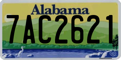 AL license plate 7AC2621