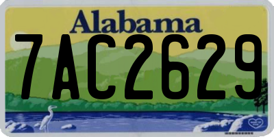 AL license plate 7AC2629
