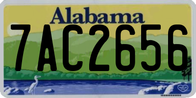 AL license plate 7AC2656