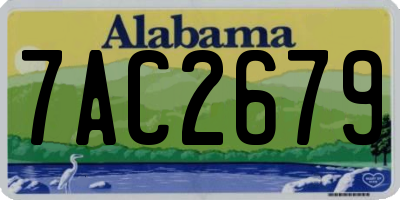 AL license plate 7AC2679