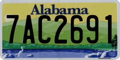 AL license plate 7AC2691