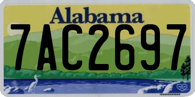 AL license plate 7AC2697