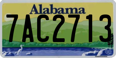 AL license plate 7AC2713