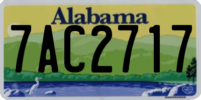 AL license plate 7AC2717