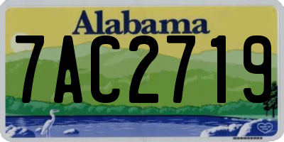 AL license plate 7AC2719