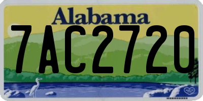 AL license plate 7AC2720