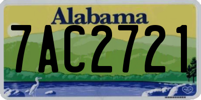 AL license plate 7AC2721